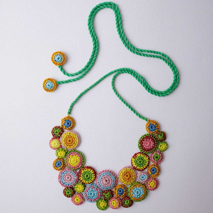 Handmade Crochet Multicolor Kai Necklace