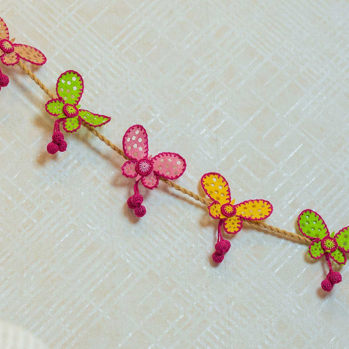 Handmade Crochet Colourful Buterflies Design Bunting