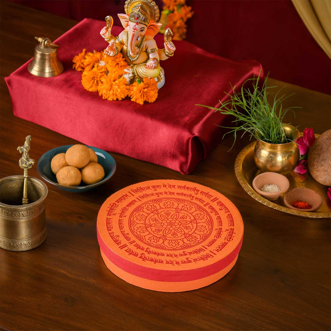 Handmade Jaap Round Paper Gift Box