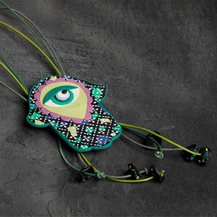 Handmade Polymer Clay The Hex Breaker Design Necklace