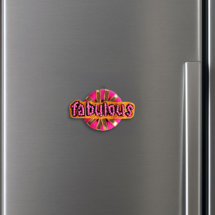 Handmade Fabulous Felt Rakhi For Brother - Magnet on Refrigerator Door