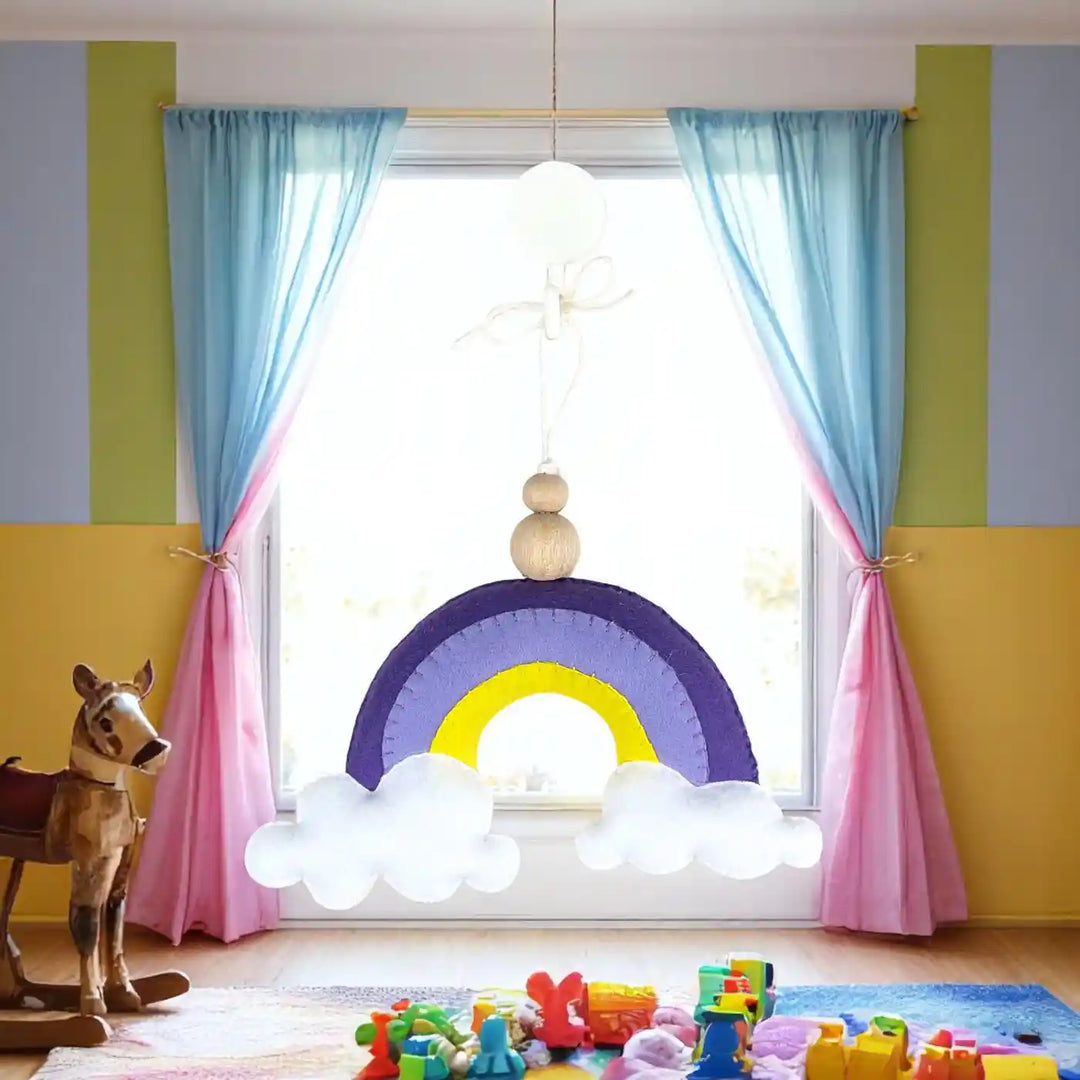 Handmade Rainbow Felt Hanging For Kids