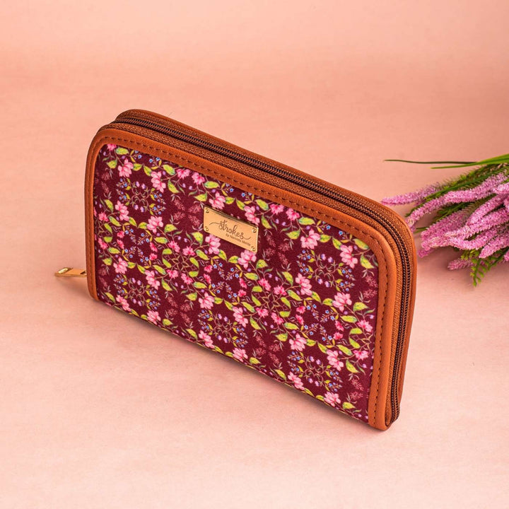 Summer Fluorescence Vegan Leather Zipper Wallet