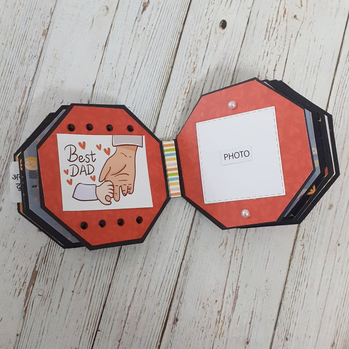 Personalized Handmade Paper Scrapbook For Fathers