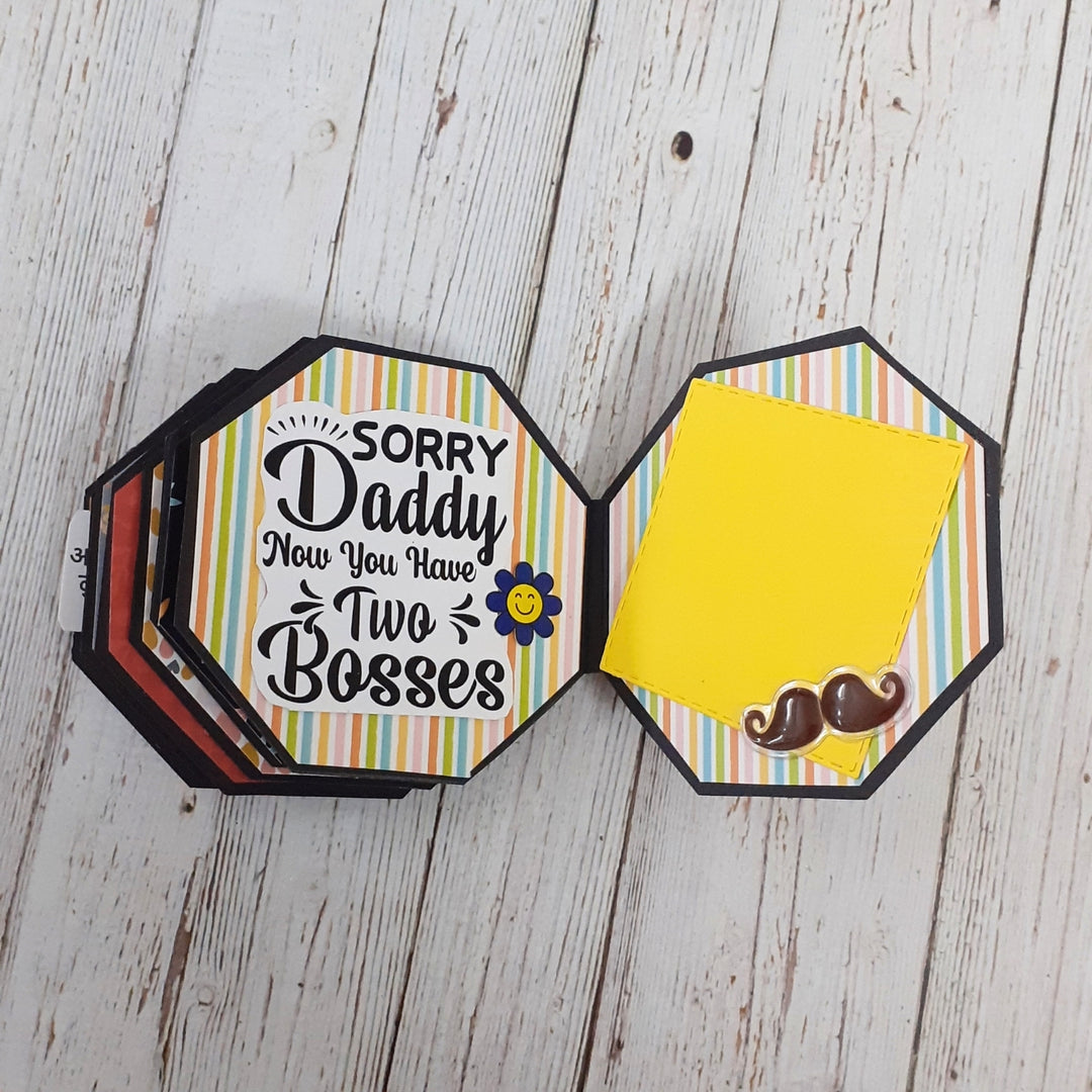 Personalized Handmade Paper Scrapbook For Fathers