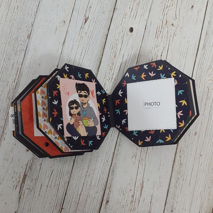 Personalized Handmade Paper Scrapbook For Fathers