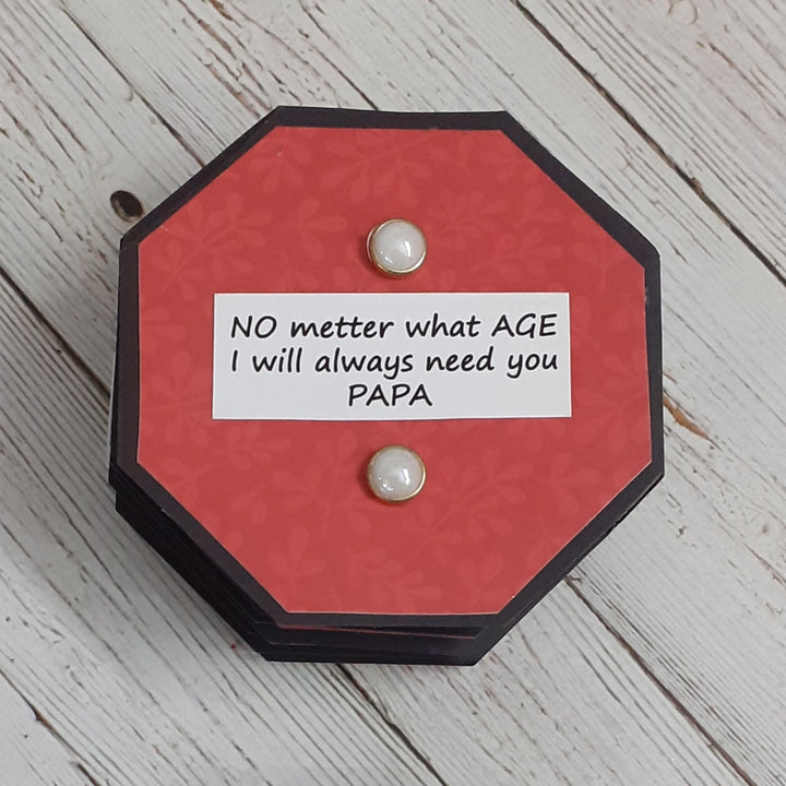 Personalized Handmade Paper Scrapbook For Fathers