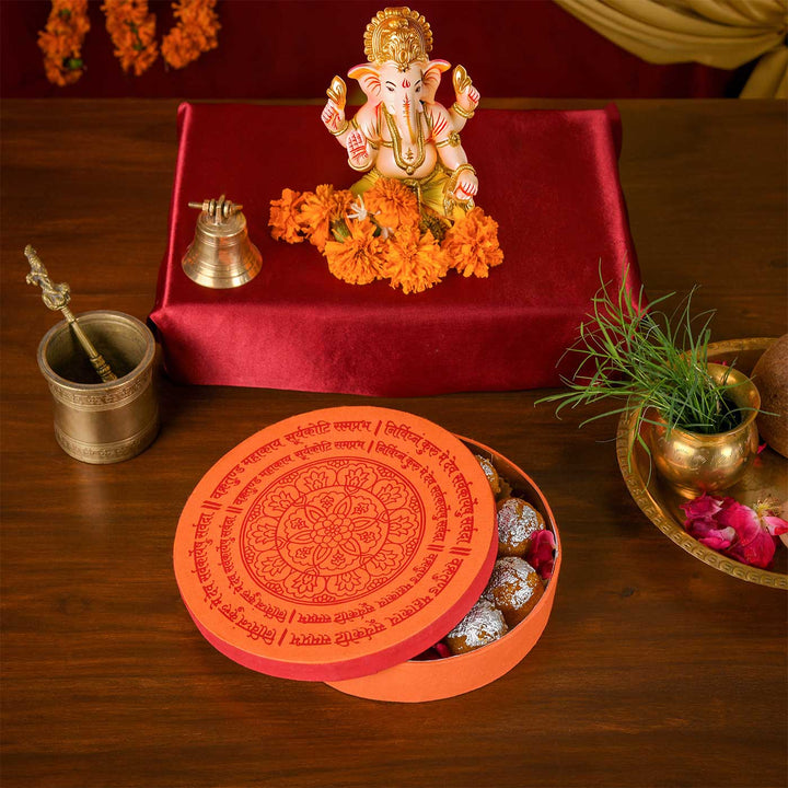 Handmade Jaap Round Paper Gift Box