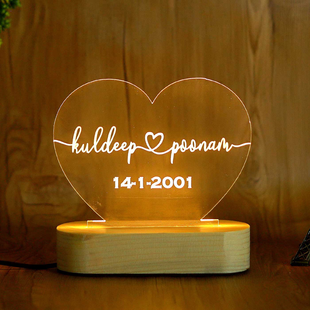 Personalized 3D Illusion Acrylic Table Lamp