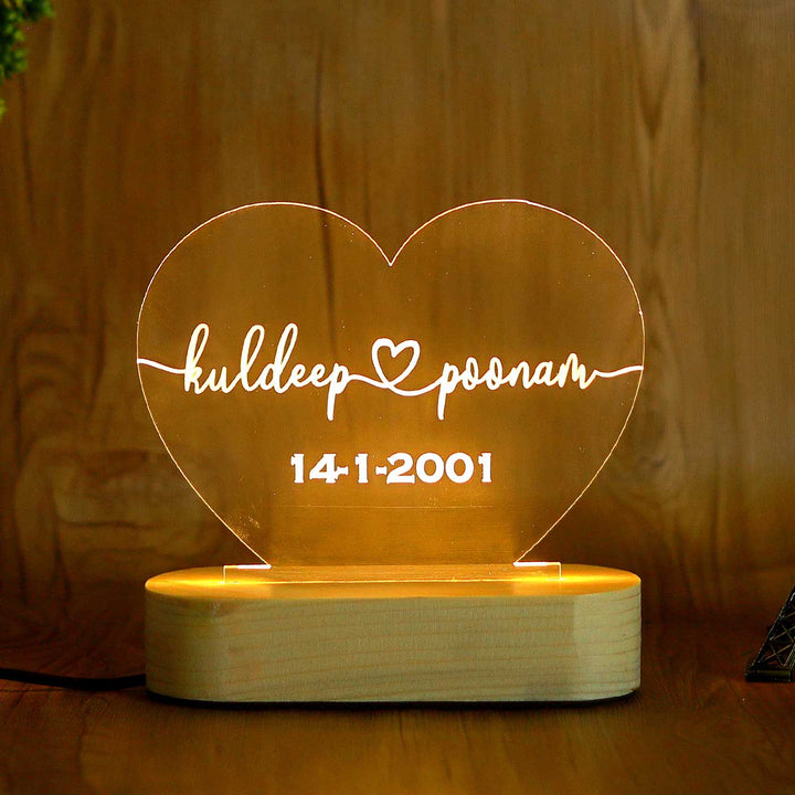 Personalized 3D Illusion Acrylic Table Lamp