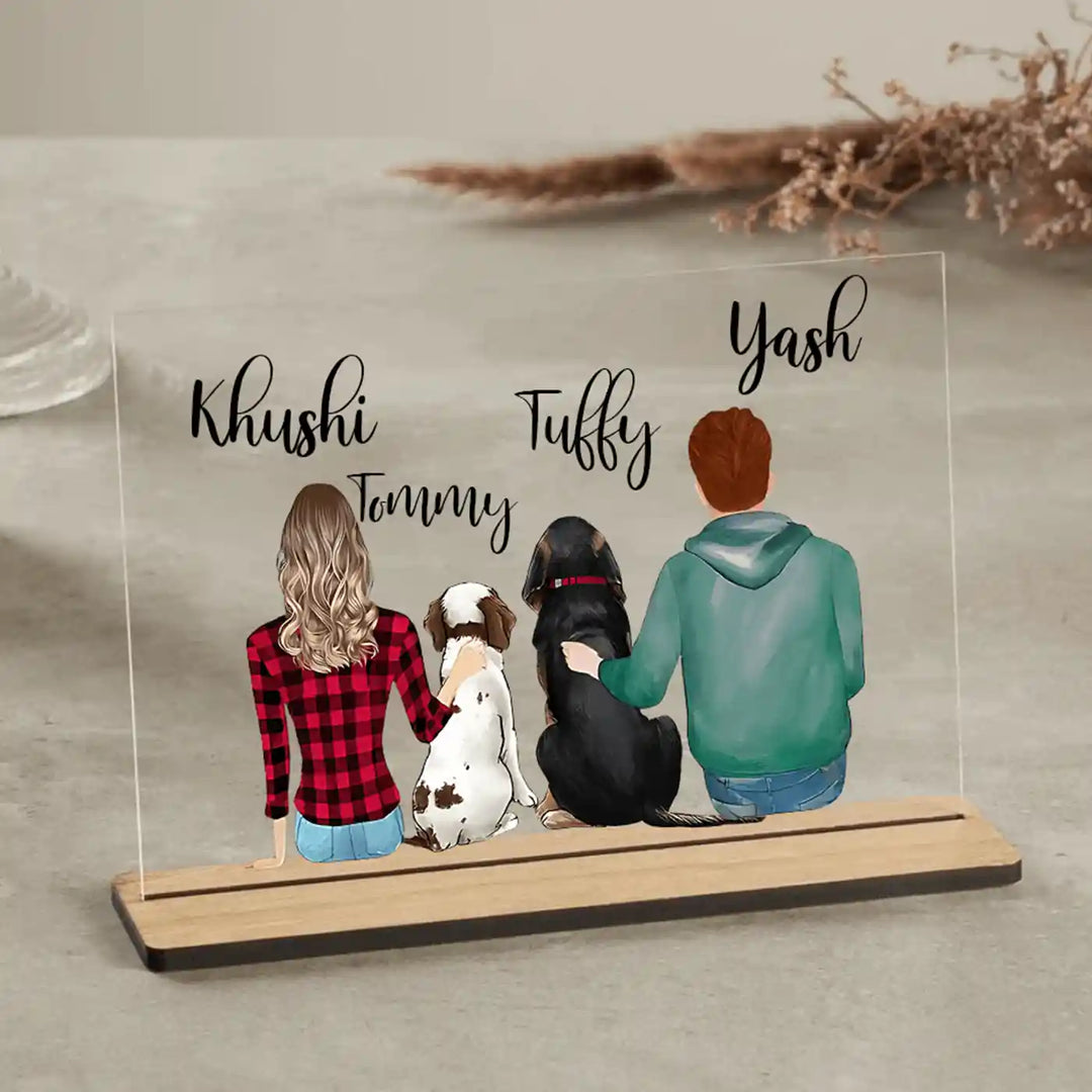Personalized Printed Couple Theme Acrylic Decorative Plaque