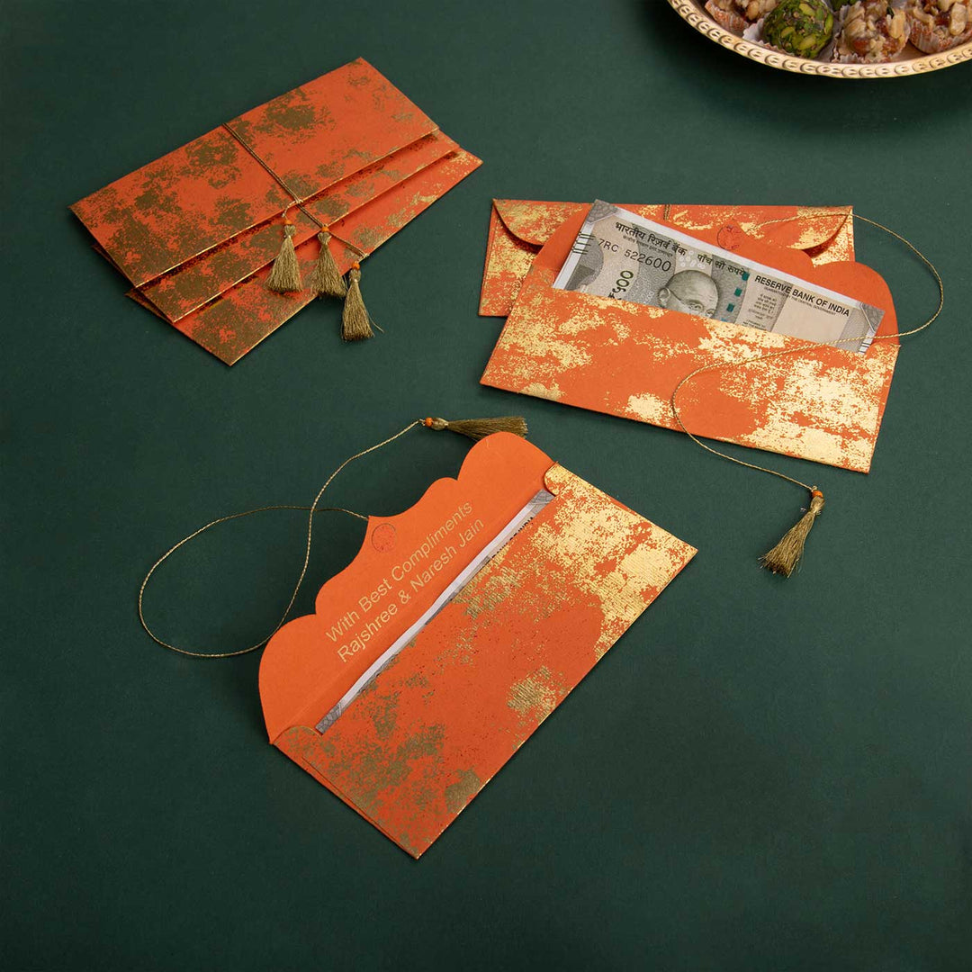 Personalized Handmade Texture Paper Envelopes | Set Of 10