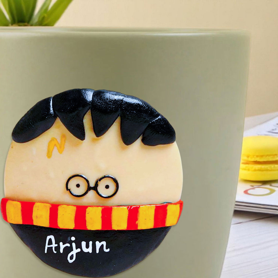 Personalized Hand-Painted Polymer Clay Harry Potter Theme Ceramic Mug