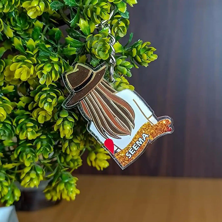 Personalized Best Friend Theme Acrylic Keychain