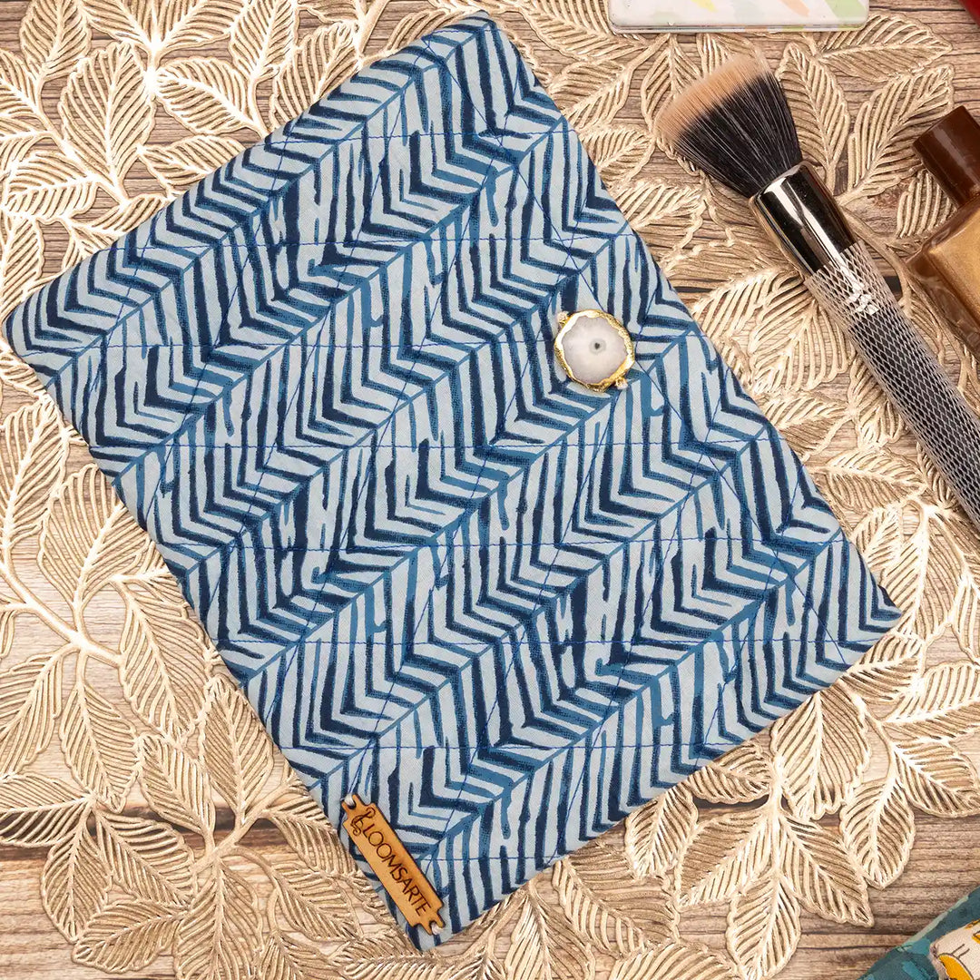 Blue Cotton Ecofriendly Travel Pouch Handy & Eco-Friendly | 9 x 7 inch