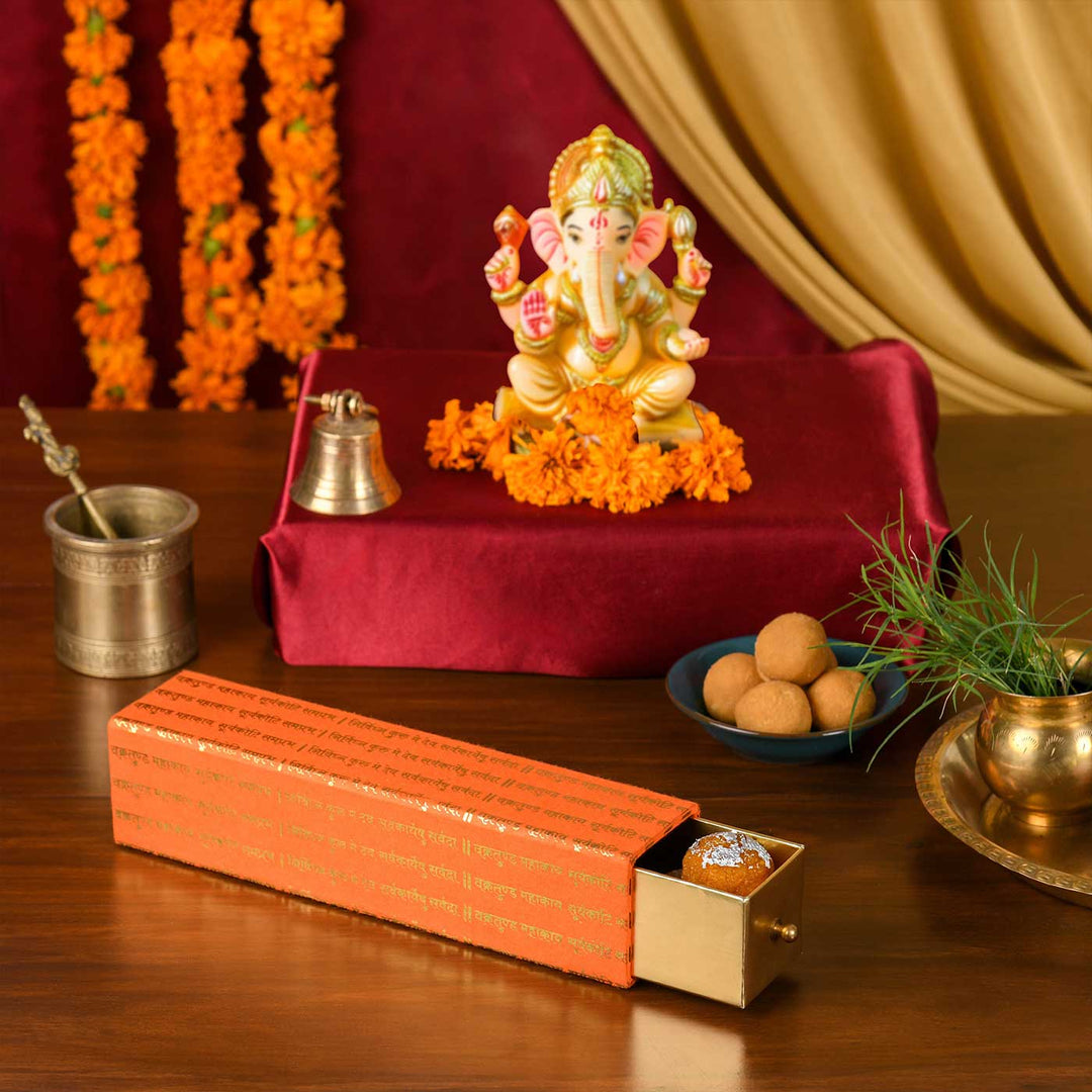 Handmade Mantra Slider Paper Gift Box