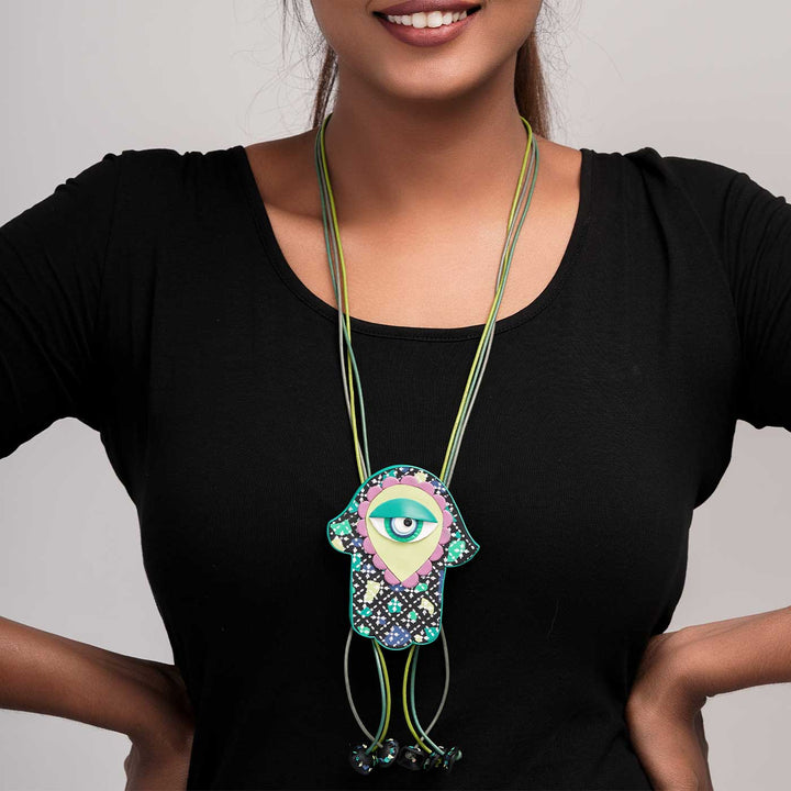 Handmade Polymer Clay The Hex Breaker Design Necklace