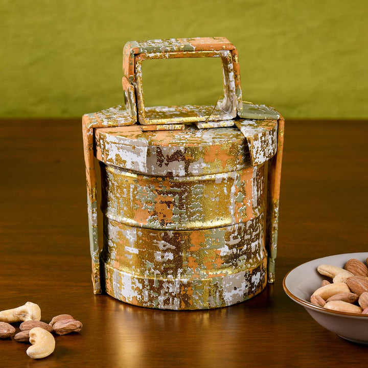 Handmade Small Tiffin Box Shape Paper Gift Box