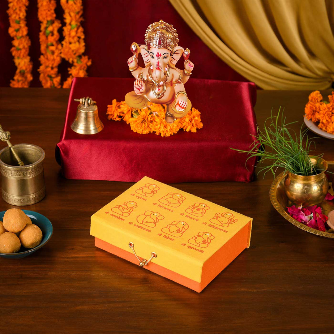 Handmade Ashtavinayak Small Paper Gift Box