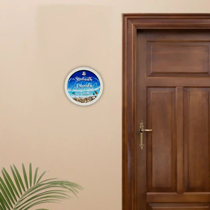 Personalized 3D Ocean Theme Resin Name Plate