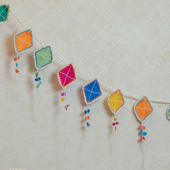 Handmade Crochet Kites Tail Design Bunting