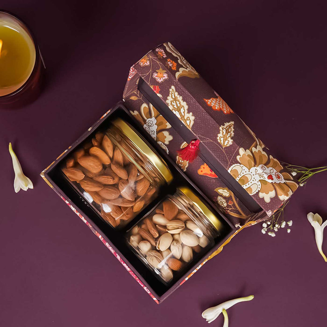 Handmade Jamavar Small Sandook Paper Gift Box