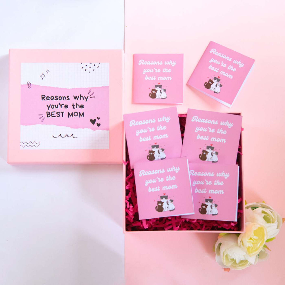 Handmade 50 Reasons Why You Are The Best Paper Greeting Card For Mothers