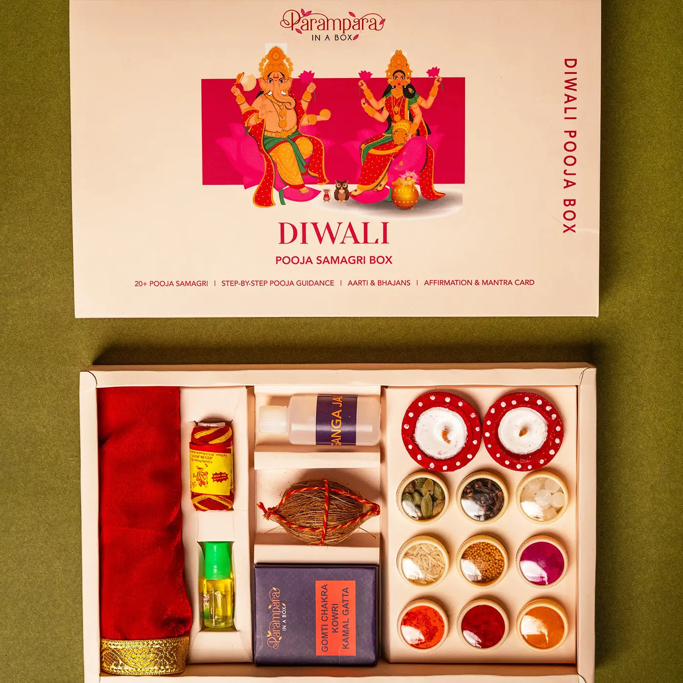 Buy Diwali Lakshmi Pooja Gift Hamper | Pack Of 24 Online On Zwende