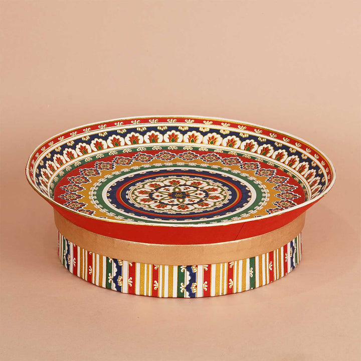 Handmade Aarti Thal Design Paper Gift Box