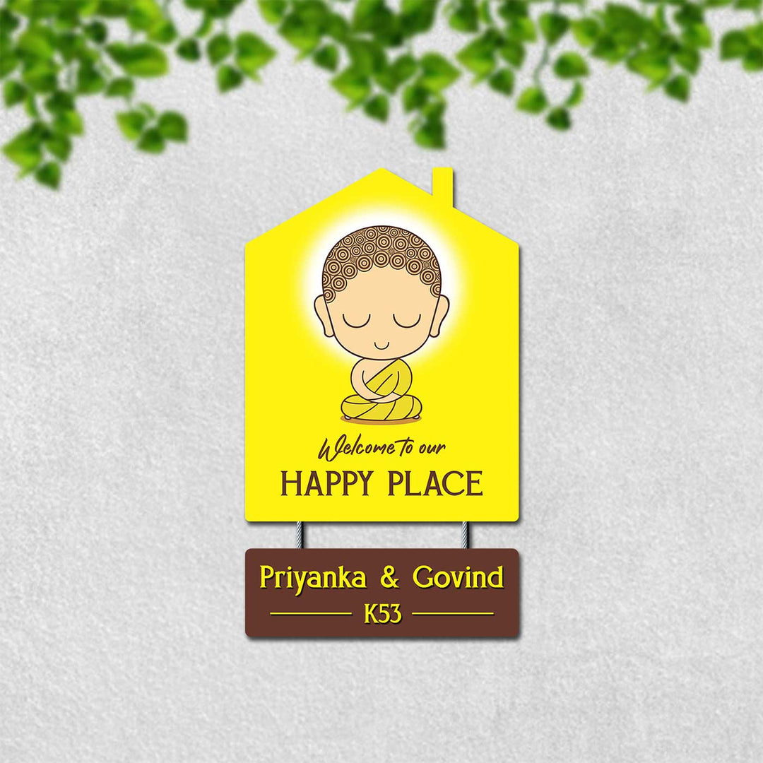 Personalized Bodhi MDF Wood Name Plate