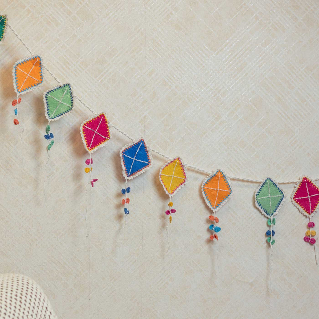 Handmade Crochet Kites Tail Design Bunting