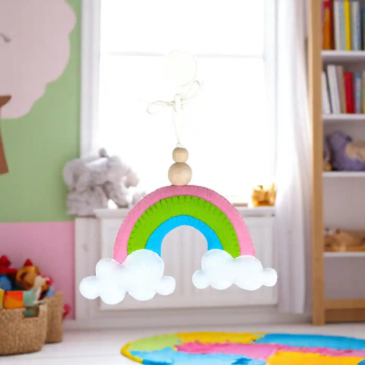 Handmade Rainbow Felt Hanging For Kids