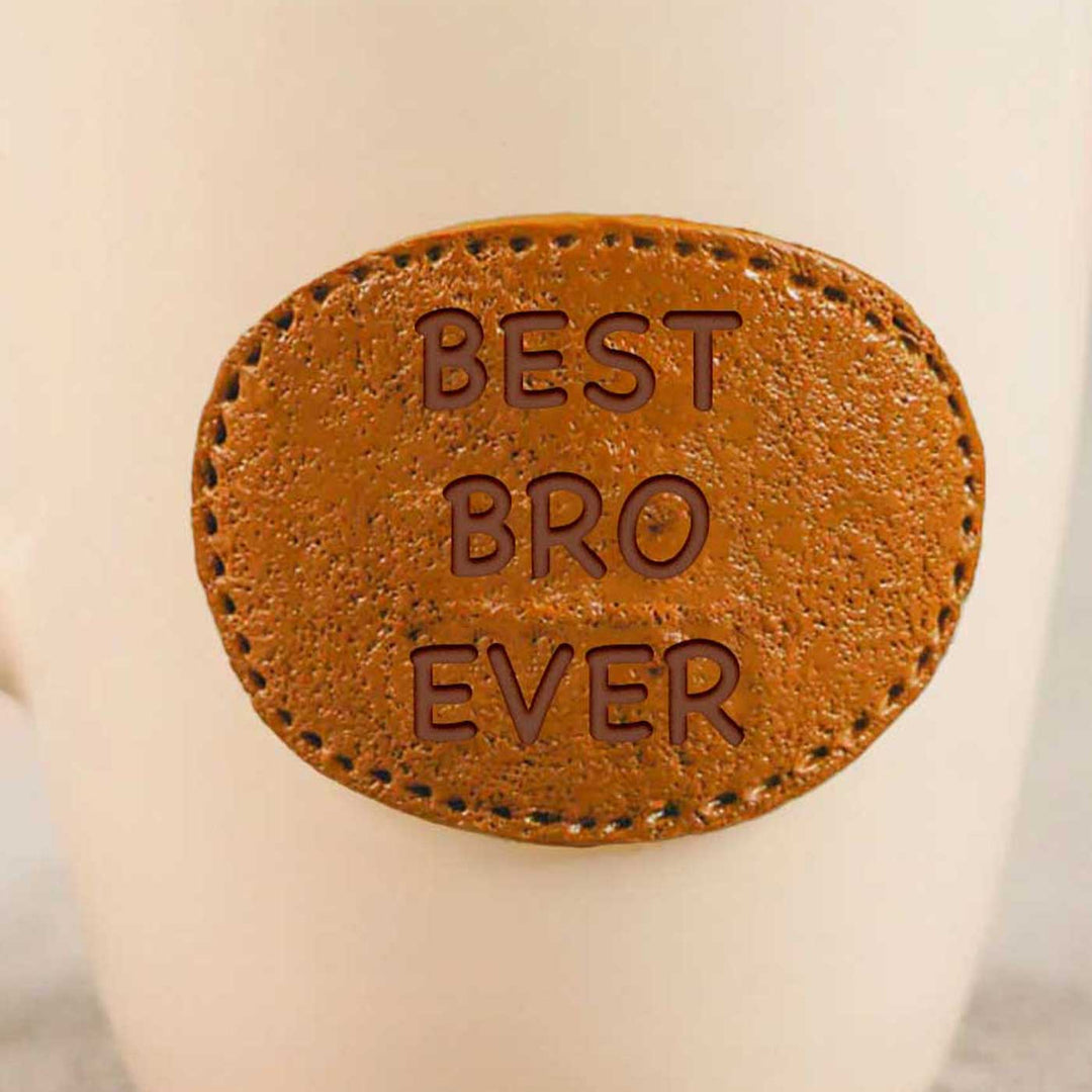 Personalized Hand-Painted Polymer Clay Best Bro Ever Theme Ceramic Mug