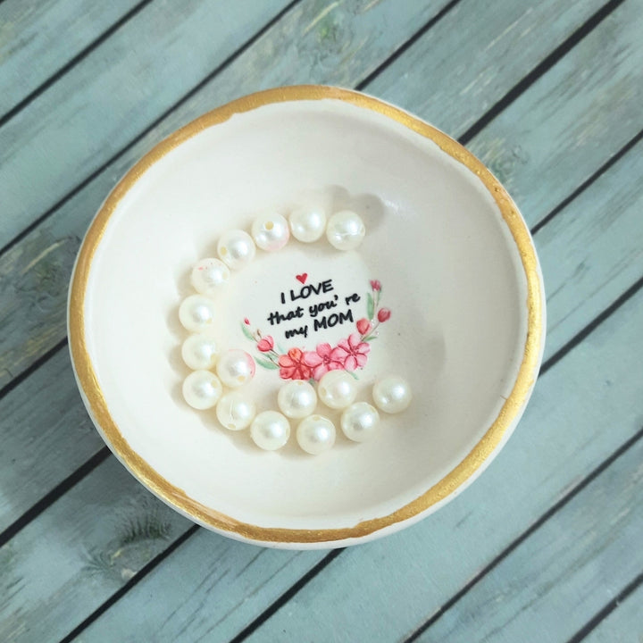 Personalized Handmade Concrete Trinket Bowl