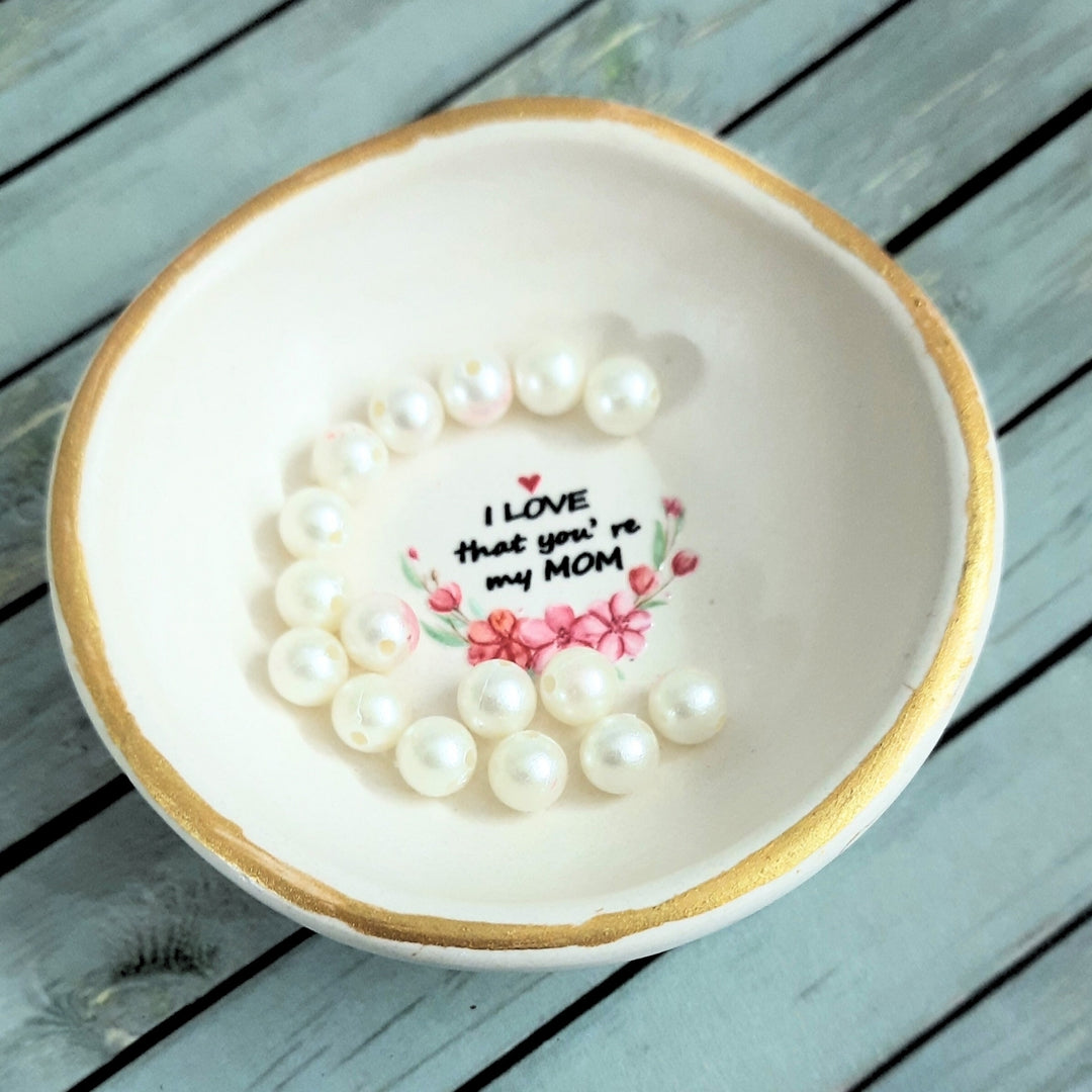 Personalized Handmade Concrete Trinket Bowl