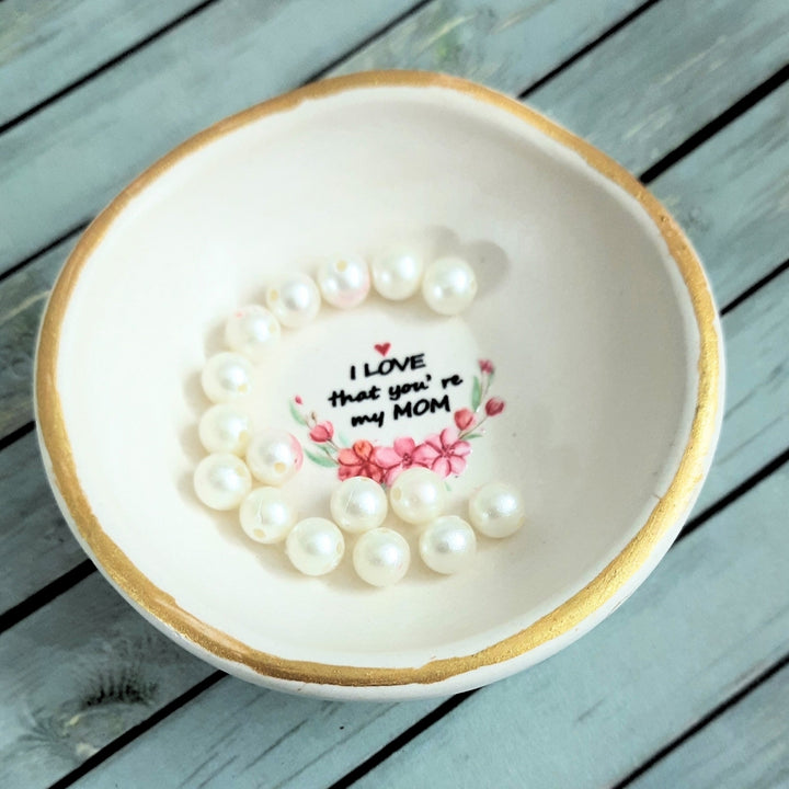 Personalized Handmade Concrete Trinket Bowl