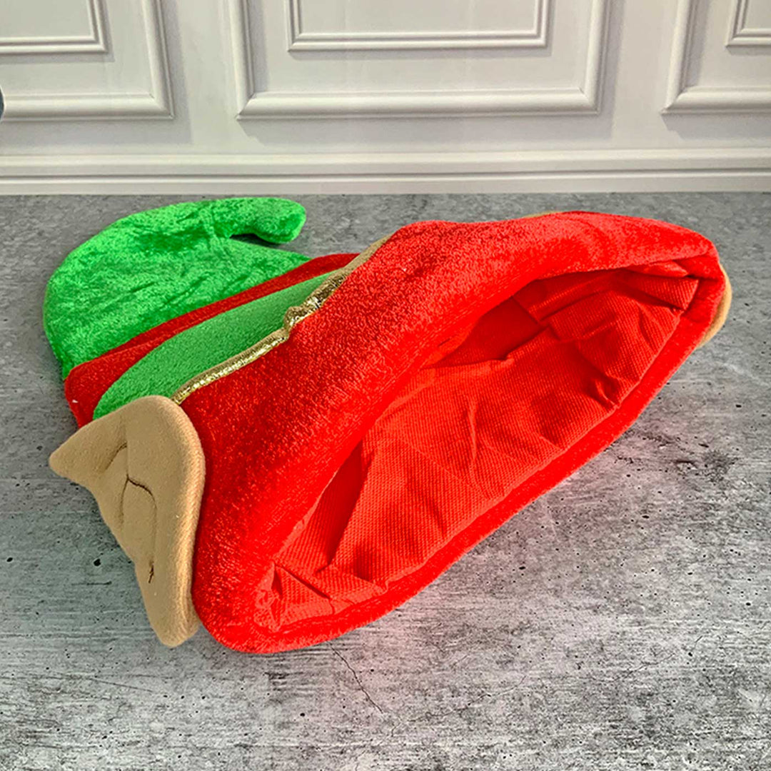 Handmade Big Elf Ears Velvet Santa Hat | Xmas Gifting Ideas