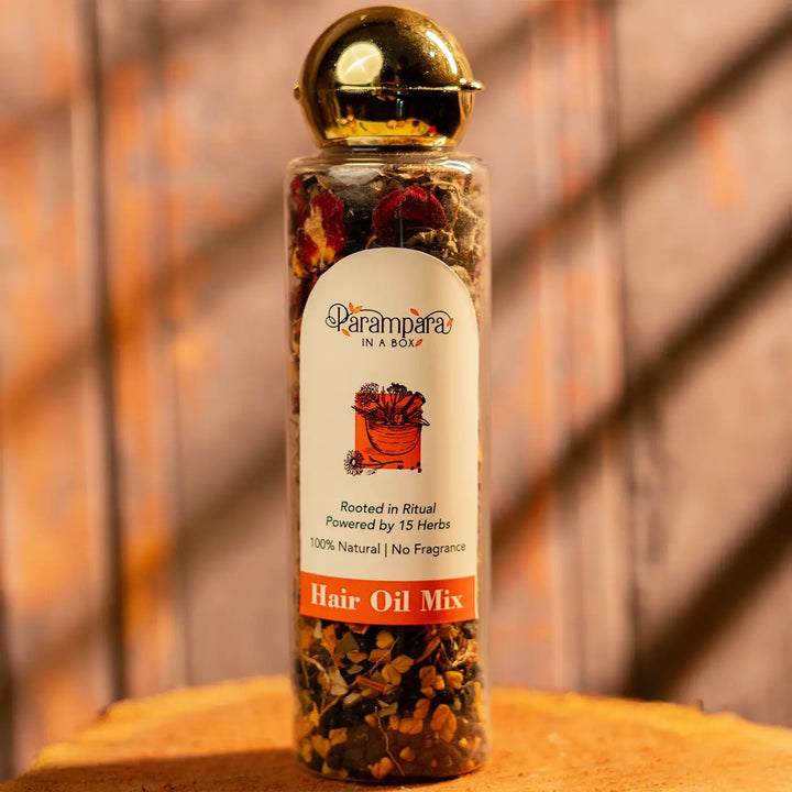 Wellness Diwali Gift Hamper | Includes 1 Ubtan Bath Mix, 1 Hair Oil Herb Mix, 1 Rose Water, 1 Kansa Foot Massager, 1 Urli Diya