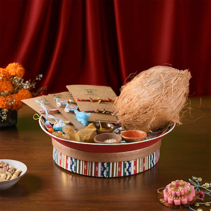 Handmade Aarti Thal Design Paper Gift Box