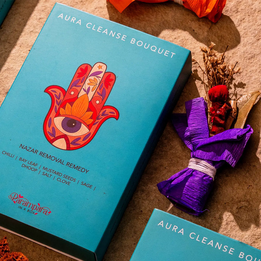 Five Senses in a Box Diwali Gift Hamper | Includes 1 Dry Fruits Jar, 1 Singing Bowl, 1 Jaap Mala, 1 Bouquet, 1 Dhoop Cones Pack