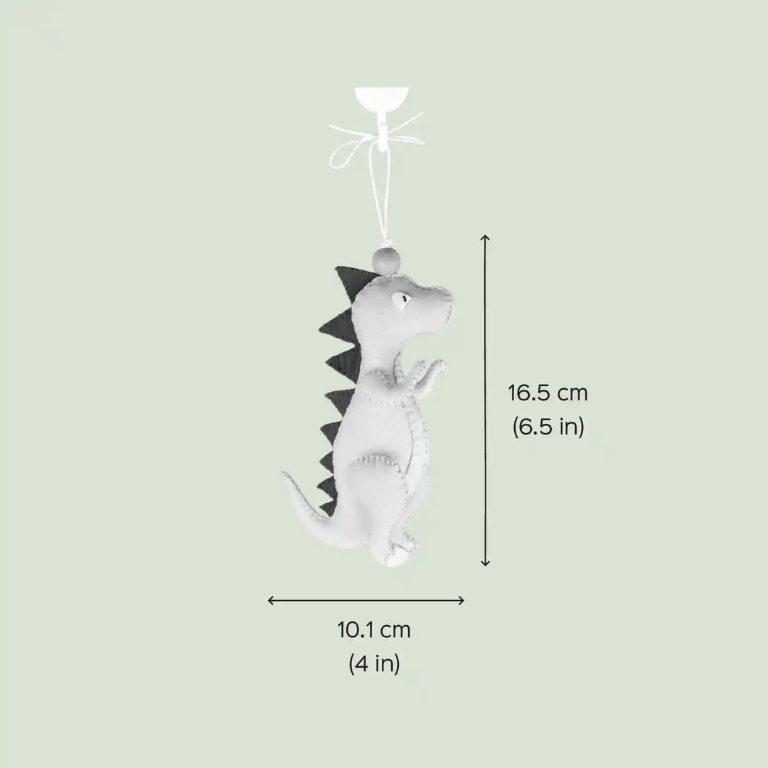 Handmade T-Rex Dinosaur Felt Hanging For Kids