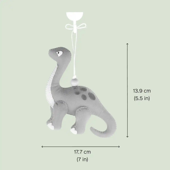 Handmade Brontosaurus Dinosaur Felt Hanging For Kids