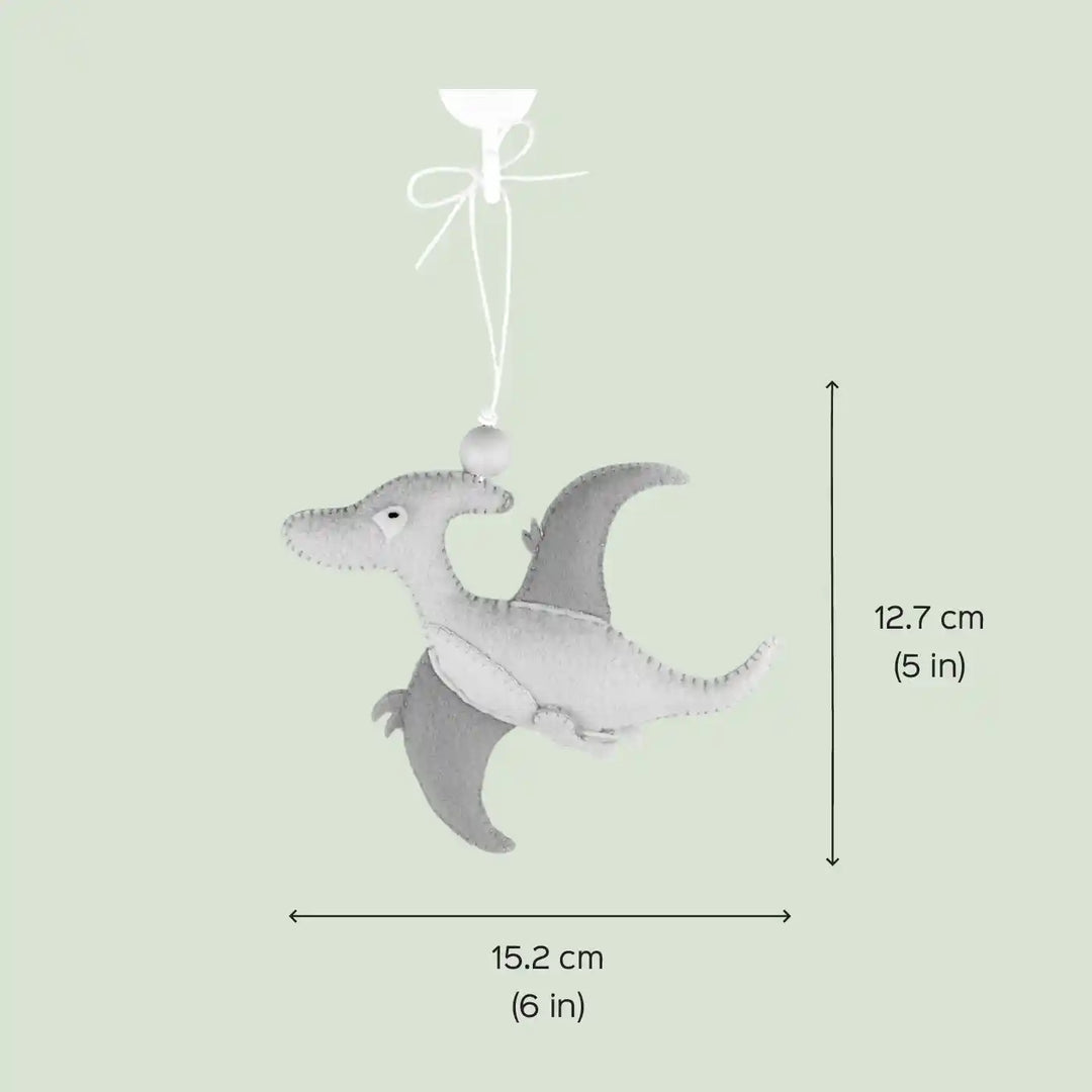 Handmade Pterosaur Dinosaur Felt Hanging For Kids