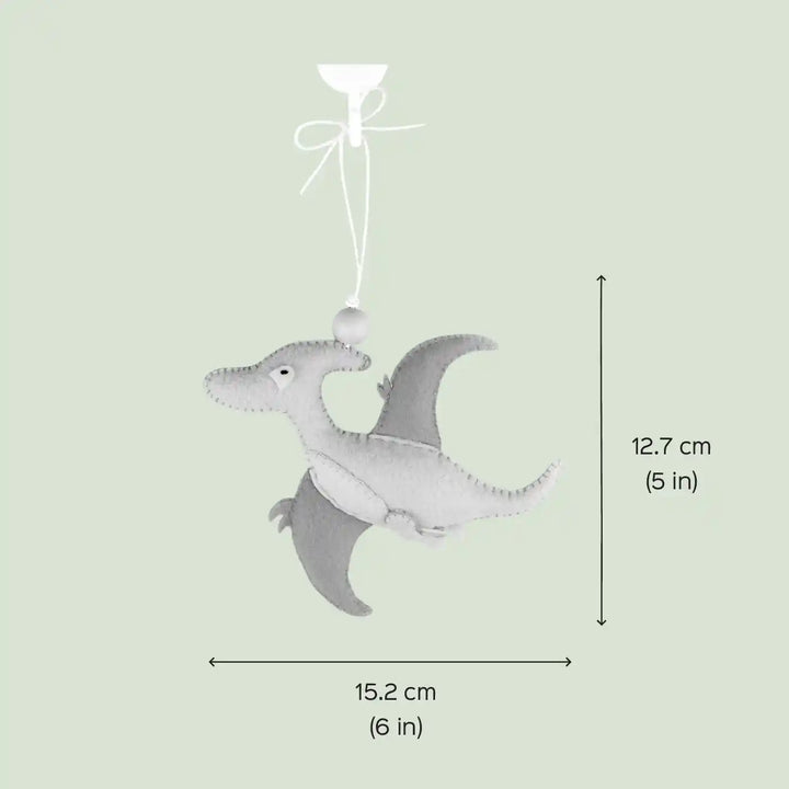 Handmade Pterosaur Dinosaur Felt Hanging For Kids