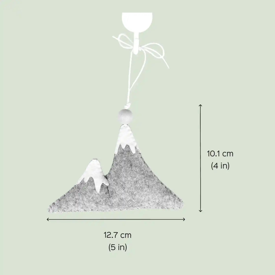 Handmade Snow Mountain Felt Hanging For Kids