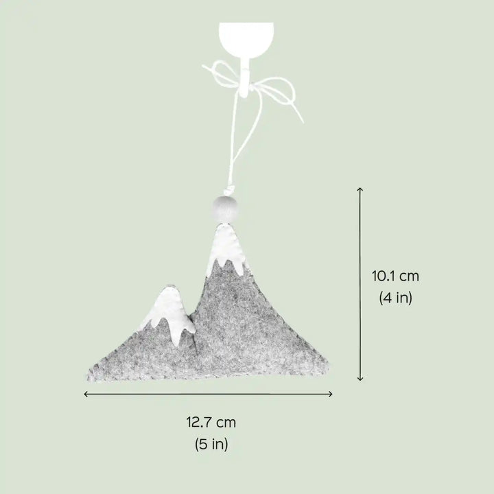 Handmade Snow Mountain Felt Hanging For Kids