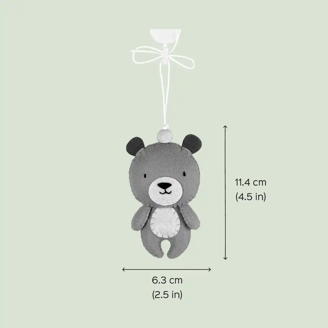 Handmade Bear Felt Hanging For Kids