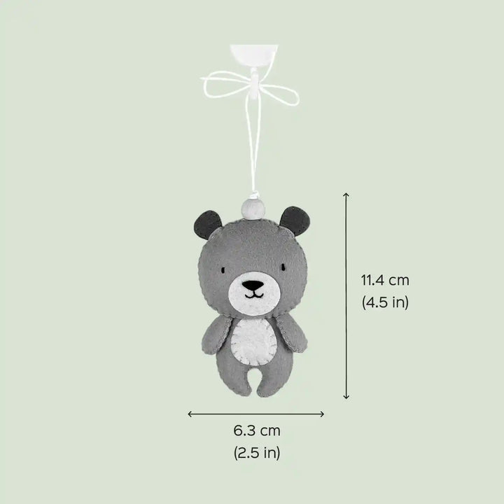 Handmade Bear Felt Hanging For Kids