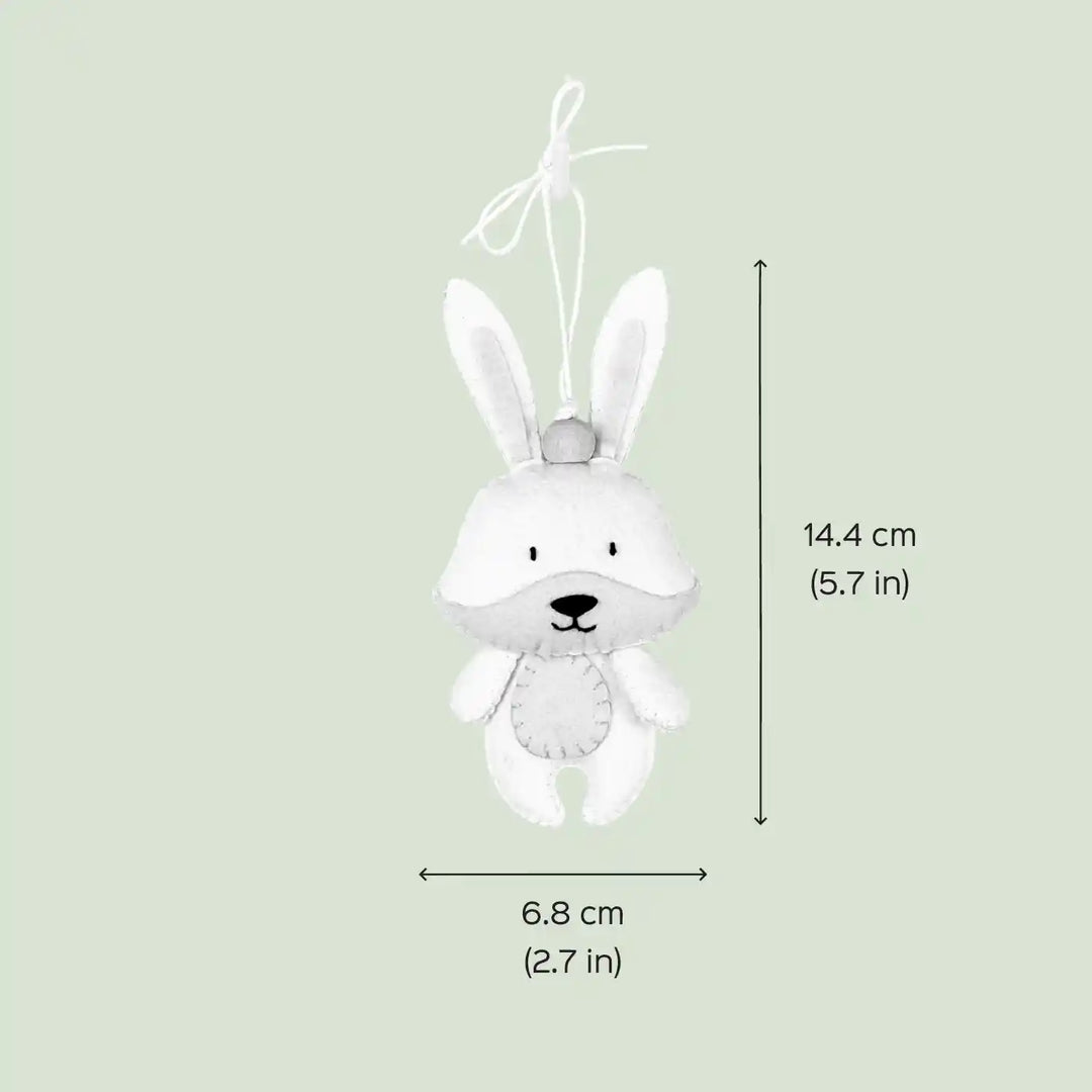 Handmade Rabbit Felt Hanging For Kids