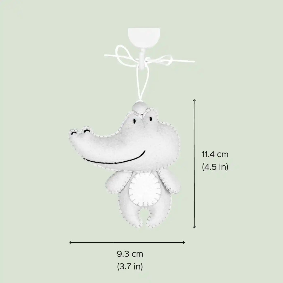 Handmade Crocodile Felt Hanging For Kids